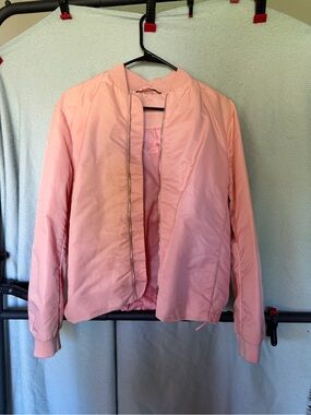 Uterque Pale Pink Lightweight Bomber Jacket